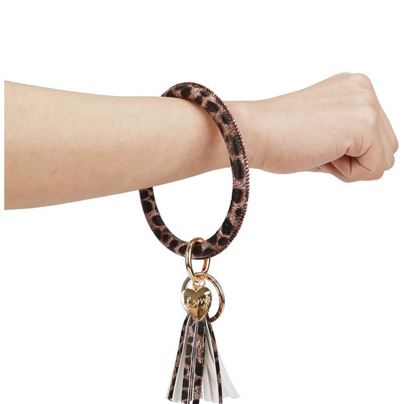 Leopard Bangle Bracelet Keyring - Picture 9 of 12